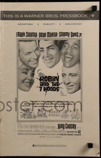 2p098 ROBIN & THE 7 HOODS pressbook 1964 Frank Sinatra, Dean Martin, Sammy Davis Jr, Bing Crosby