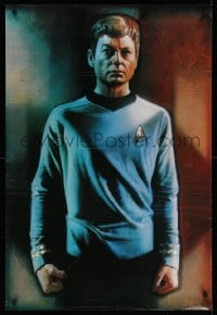 2z554 STAR TREK CREW 27x40 commercial poster 1991 Drew art of DeForest Kelley as Bones McCoy!