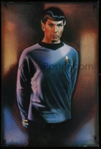 2z555 STAR TREK CREW 27x40 commercial poster 1991 Drew art of Leonard Nimoy as Spock!