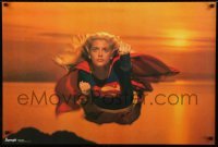 2z571 SUPERGIRL 24x36 commercial poster 1984 super Helen Slater in costume flying!