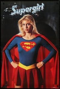 2z570 SUPERGIRL 24x36 commercial poster 1984 super Helen Slater in costume - hands on hips pose!