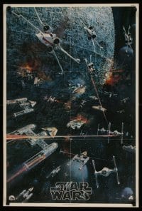 2z291 STAR WARS soundtrack 22x33 music poster 1977 George Lucas classic sci-fi epic, John Berkey artwork!