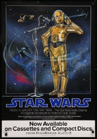 2z292 STAR WARS RADIO DRAMA 22x32 music poster 1993 cool art of C-3PO by Celia Strain!