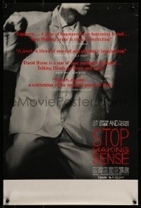 2z824 STOP MAKING SENSE 16x24 special poster 1984 Talking Heads, close-up of David Byrne's suit!