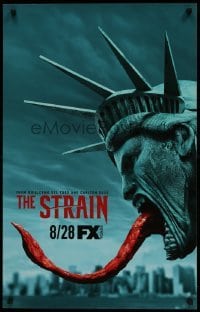 2z197 STRAIN tv poster 2015 Guillermo del Toro & Chuck Hogan, wild Statue of Liberty!