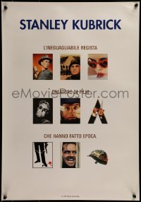 2z907 STANLEY KUBRICK COLLECTION 18x25 Italian video poster 1999 Paths of Glory, Dr. Strangelove, 2001!