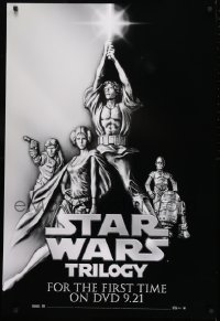 2z913 STAR WARS TRILOGY 27x40 video poster 2004 art from the style A one sheet!