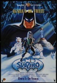 2z914 SUBZERO 27x40 video poster 1998 DC Comics, Batman & Mr. Freeze!