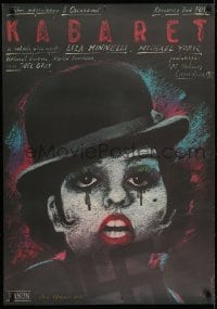 3f933 CABARET signed Polish 27x38 R1988 by artist Andrzej Pagowski, different Liza Minnelli art!