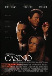 3g206 CASINO 1sh 1995 Martin Scorsese, Robert De Niro & Sharon Stone, Joe Pesci, cast image!