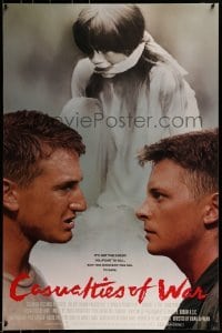 3g209 CASUALTIES OF WAR int'l 1sh 1989 Michael J. Fox, Sean Penn, directed by Brian De Palma!