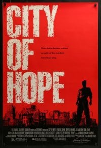 3g221 CITY OF HOPE DS 1sh 1991 John Sayles, you buy your way in and fight your way out!