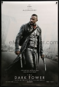 3g254 DARK TOWER teaser DS 1sh 2017 Stephen King novel, image of gunslinger Idris Elba as Roland!