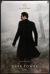 3g255 DARK TOWER teaser DS 1sh 2017 Stephen King novel, image of McConaughey as Randall Flagg!