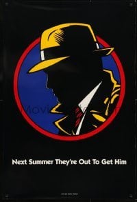 3g273 DICK TRACY teaser DS 1sh 1990 next Summer they are out to get detective Warren Beatty!