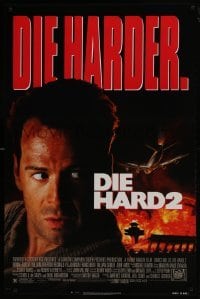 3g275 DIE HARD 2 1sh 1990 tough guy Bruce Willis is in the wrong place at the right time!