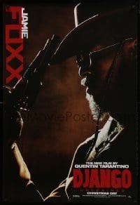 3g280 DJANGO UNCHAINED teaser DS 1sh 2012 cool close-up image of Jamie Foxx in title role!