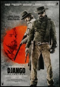 3g277 DJANGO UNCHAINED int'l advance DS 1sh 2012 Jamie Foxx, Christoph Waltz, Leonardo DiCaprio!