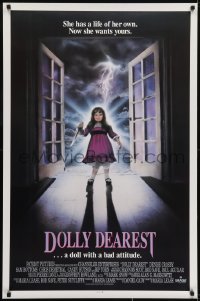 3g281 DOLLY DEAREST int'l 1sh 1992 creepy doll with a bad attitude, she has a life of her own!