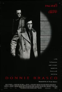 3g282 DONNIE BRASCO DS 1sh 1997 Al Pacino is betrayed by undercover cop Johnny Depp!