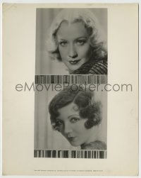 3m676 MIRIAM HOPKINS/CLAUDETTE COLBERT 8x10.25 still 1933 blonde voices are higher than brunettes!