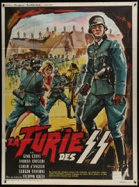 3p931 TEN ITALIANS FOR ONE GERMAN French 1p 1963 Belinsky art of Nazi soldiers taking prisoners!