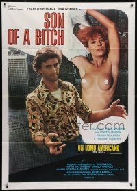 3p379 SON OF A BITCH Italian 1p 1979 Luca Barbareschi with sexy naked Antonella Murgia!