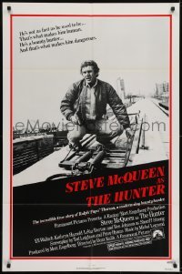 3y404 HUNTER 1sh 1980 great image of bounty hunter Steve McQueen!