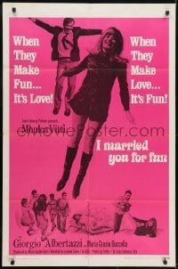 3y408 I MARRIED YOU FOR FUN 1sh 1969 Ti ho Sposato per Allegria, Monica Vitti, Giorgio Albertazzi