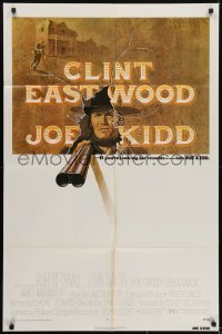 3y445 JOE KIDD 1sh 1972 John Sturges, if you're looking for trouble, he's Clint Eastwood!