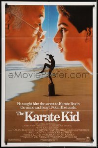 3y454 KARATE KID 1sh 1984 Pat Morita, Ralph Macchio, teen martial arts classic!