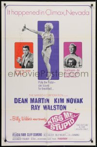 3y463 KISS ME, STUPID 1sh 1965 directed by Billy Wilder, Kim Novak, Dean Martin, Ray Walston!