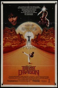 3y473 LAST DRAGON 1sh 1985 Berry Gordy production w/martial artist Taimak!