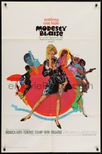 3y567 MODESTY BLAISE 1sh 1966 Bob Peak art of sexiest female secret agent Monica Vitti!