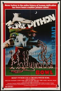 3y573 MONTY PYTHON LIVE AT THE HOLLYWOOD BOWL 1sh 1982 great wacky meat grinder image!