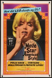 3y584 MOVIE STAR AMERICAN STYLE OR; LSD I HATE YOU 1sh 1966 life with LSD, sexy Monroe look-alike!