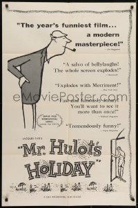 3y588 MR. HULOT'S HOLIDAY 1sh 1954 Jacques Tati, Les vacances de M. Hulot