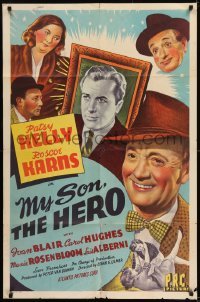 3y600 MY SON, THE HERO 1sh 1943 directed by Edgar Ulmer, Patsy Kelly, Roscoe Karns