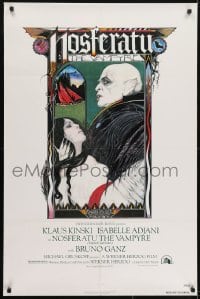 3y623 NOSFERATU THE VAMPYRE 1sh 1979 Werner Herzog, Palladini art of vampire Klaus Kinski!