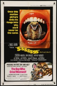 3y803 SSSSSSS/BOY WHO CRIED WEREWOLF 1sh 1973 once it sinks its fangs in you'll never be the same!