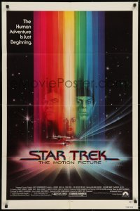 3y804 STAR TREK 1sh 1979 Shatner, Nimoy, Khambatta and Enterprise by Peak!