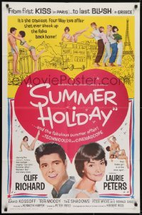 3y823 SUMMER HOLIDAY 1sh 1963 Peter Yates directed, Cliff Richard, sexy Lauri Peters in bikini!