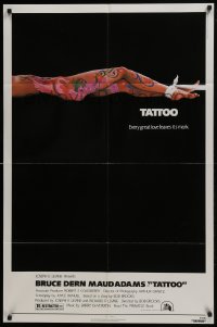 3y844 TATTOO 1sh 1981 Bruce Dern, every great love leaves its mark, sexy body art & bondage image!