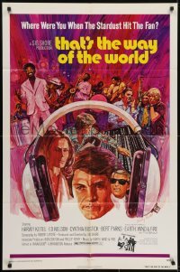 3y855 THAT'S THE WAY OF THE WORLD 1sh R1976 Harvey Keitel, great artwork by Barry Ross!