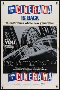 3y860 THIS IS CINERAMA 1sh R1973 back to entertain a whole new generation!