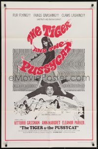 3y873 TIGER & THE PUSSYCAT 1sh 1967 Il Tigre, sexy Ann-Margret dominates Vittorio Gassman!