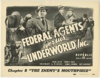 3z081 FEDERAL AGENTS VS UNDERWORLD INC chapter 8 TC 1948 serial, Kirk Alyn, The Enemy's Mouthpiece!