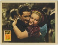 3z547 FOUR SONS LC 1940 best close up of Don Ameche hugging beautiful Mary Beth Hughes!