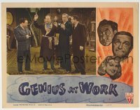 3z559 GENIUS AT WORK LC 1946 Wally Brown & Alan Carney capture Bela Lugosi & Lionel Atwill!