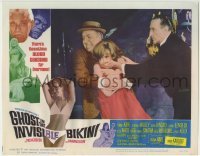 3z562 GHOST IN THE INVISIBLE BIKINI LC #4 1966 Basil Rathbone silences sexy Deborah Walley!